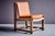 Oak and Aniline Leather Lounge Chair, Germany, 1940s For Sale - Image 11 of 14