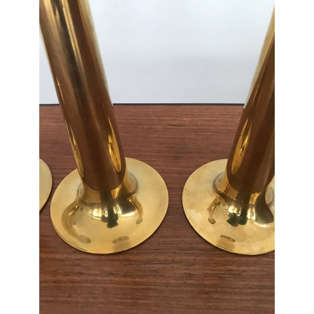 Brass Candleholders by Hans Bolling for Torben Ørskov, Denmark, 1950s, Set of 4 For Sale - Image 6 of 8