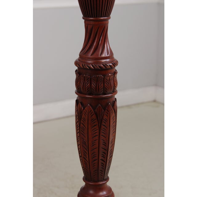 Henkel Harris Cherry Queen Sized Rice Carved Poster Bed For Sale - Image 10 of 16