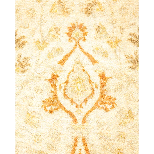 Traditional Mogul, One-of-a-Kind Hand-Knotted Area Rug - Ivory, 4' 1" x 6' 5" For Sale - Image 3 of 8