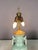 1920s Chinese Celadon Glazed Table Lamp With Raised Floral Design For Sale In New York - Image 6 of 7