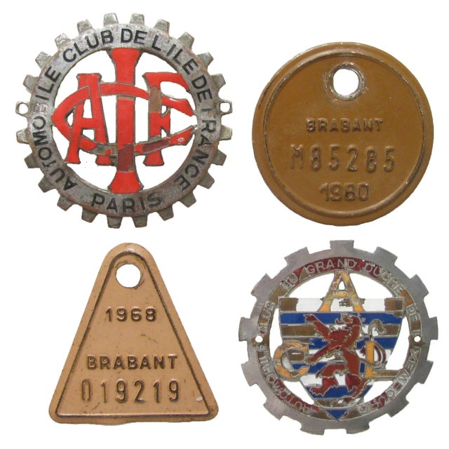 Paris & European Vehicle Badges, S/4 For Sale In Tulsa - Image 6 of 6
