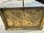 Hollywood Regency Vintage Brass Fireplace Tool Set With Hammered Hearth Stand and Glass Shelf Base For Sale - Image 3 of 12