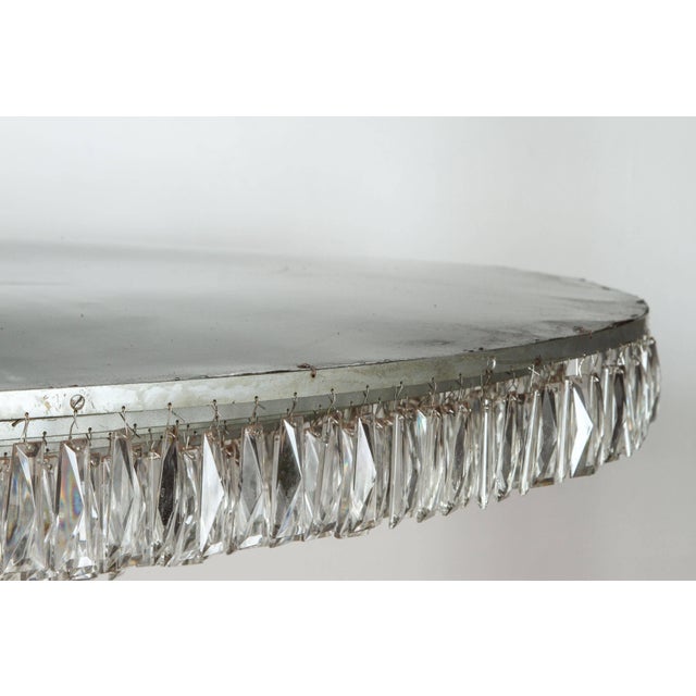 Metal Massive Crystal Wedding Cake Fixture For Sale - Image 7 of 9