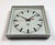 Industrial Grey Square Wall Clock from Pragotron, 1980s For Sale - Image 6 of 17