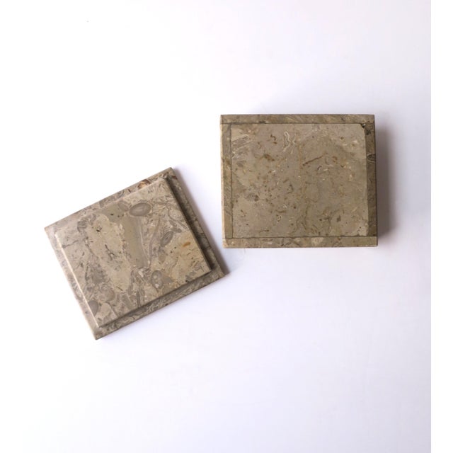 Beige Stone Jewelry Box For Sale - Image 8 of 8