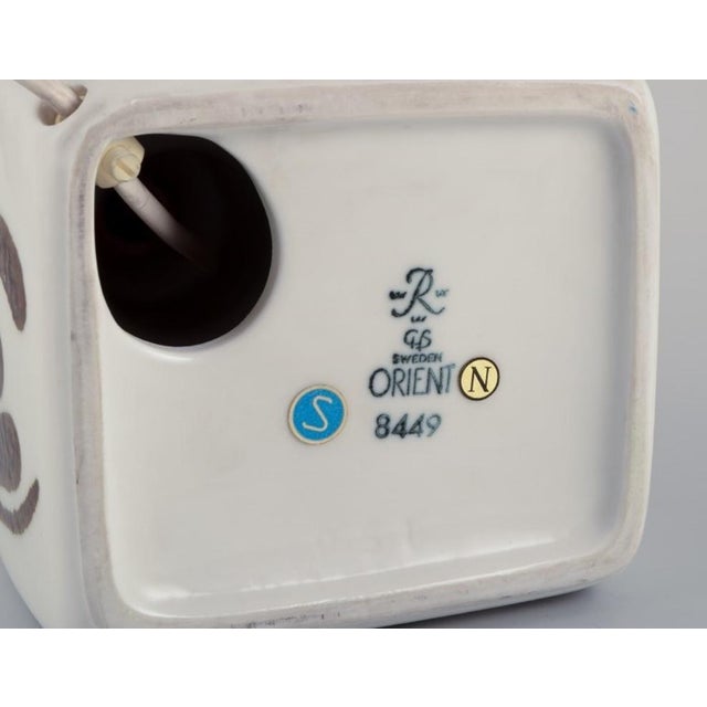 Ceramic Table Lamp by Carl Harry Stålhane for Rörstrand, 1970s For Sale - Image 9 of 10