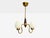 1960s Swedish Modern, Pendant Light, Wood, Brass, Glass, 1960s For Sale - Image 5 of 9