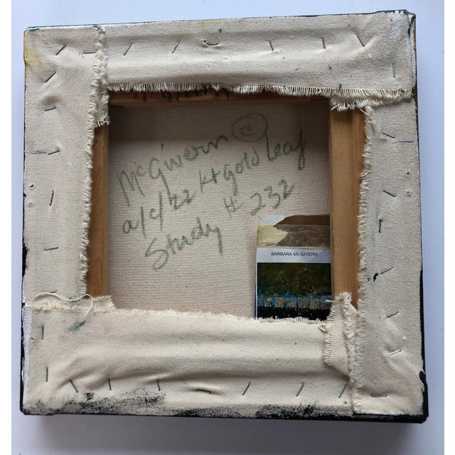 2000 - 2009 Barbara McGivern, Study 232, Oil and Gold Leaf on Canvas For Sale - Image 5 of 7