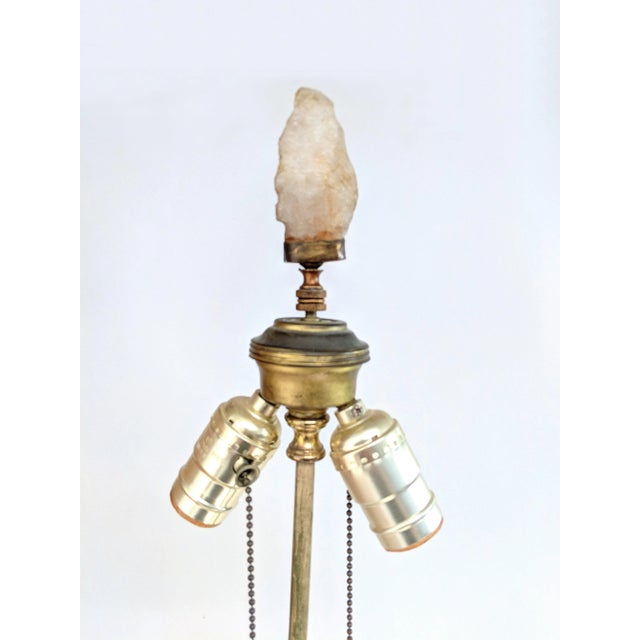 Glass 1940s Carole Stupell Quartz Rock Crystal Lamp For Sale - Image 7 of 10