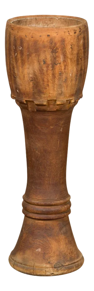 Antique Thai Freestanding Ceremonial Drum with Natural Patina