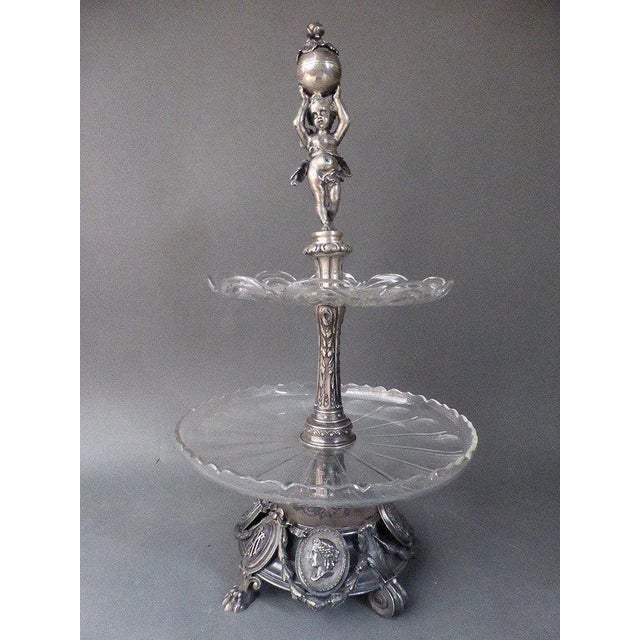 Metal Antique Silver Servant For Sale - Image 7 of 13