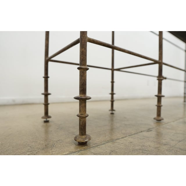 Hooker La Grange St James Metal and Stone Console For Sale - Image 12 of 17