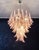 Vintage Italian Murano Chandelier with Pink Glass Petals, 1990s For Sale - Image 12 of 18
