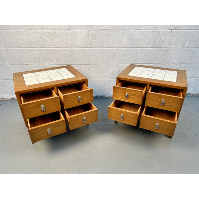 Mid-Century Modern Mid-Century Modern Maple and Mosaic Set by National of Mt. Airy For Sale - Image 3 of 14