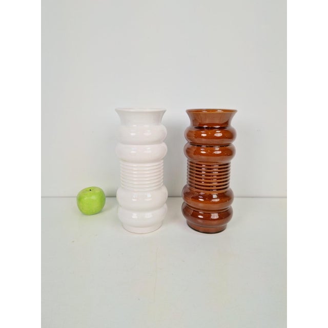 720/30 Ceramic Vase from Alfred Klein, West Germany, 1970s, Set of 2 For Sale - Image 4 of 7