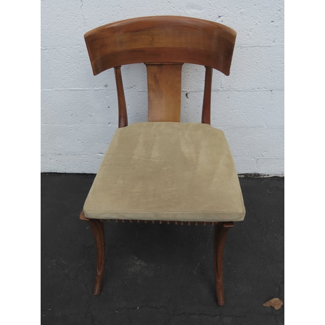 Kreiss Kreiss Klismos Mid Century Modern Dining Chairs Solid Wood Set of Five 6439a For Sale - Image 4 of 18