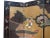 Vintage Oriental Asian Gold Coromandel Four Panel Screen Room Divider W Geishas For Sale - Image 4 of 12