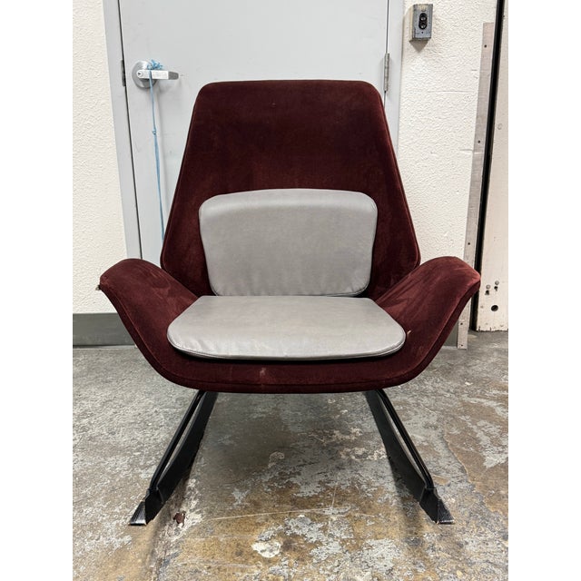 Modern Scott Wilson for HBF Fulton Rocker Armchair For Sale - Image 3 of 12