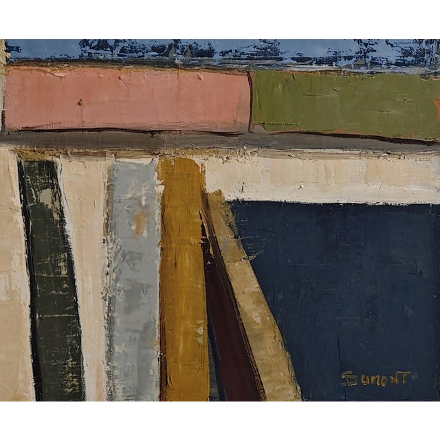 Inspiration, Abstract Library, Contemporary Oil Painting, Framed by Sophie Dumont For Sale - Image 4 of 11