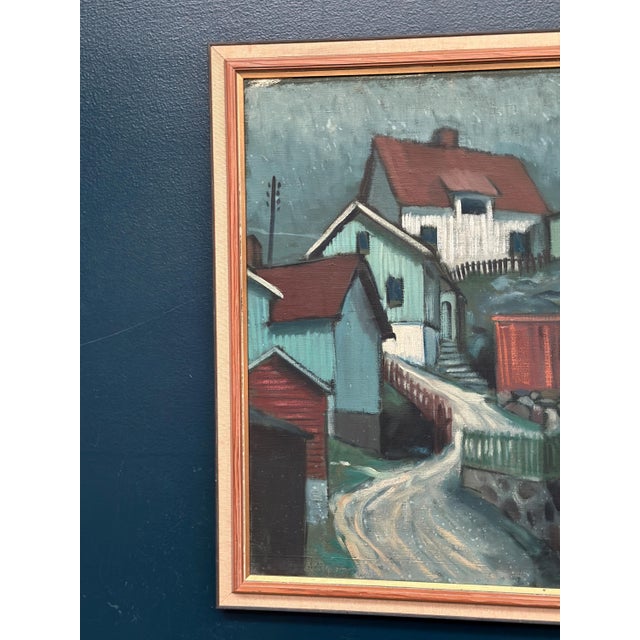 Mid-Century Modern Unknown, Stryket, Nordingrå, 1959, Oil on Canvas, Framed For Sale - Image 3 of 13