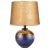 Casual Lamps of California Pair Iridescent Blue Orb Table Lamps by Casual Lamps 1991 For Sale - Image 4 of 11