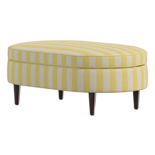 Citron Carlotta Ottoman by Ceraudo For Sale
