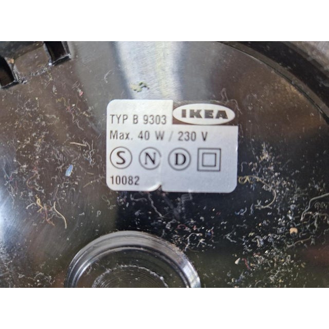 Metal Vintage Squiggle Antimon Zigzag Table Lamp from Ikea, 1996 For Sale - Image 7 of 8