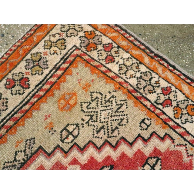 Mid 20th Century Galerie Shabab Collection Mid-20th Century Turkish Anatolian Throw Rug For Sale - Image 5 of 6