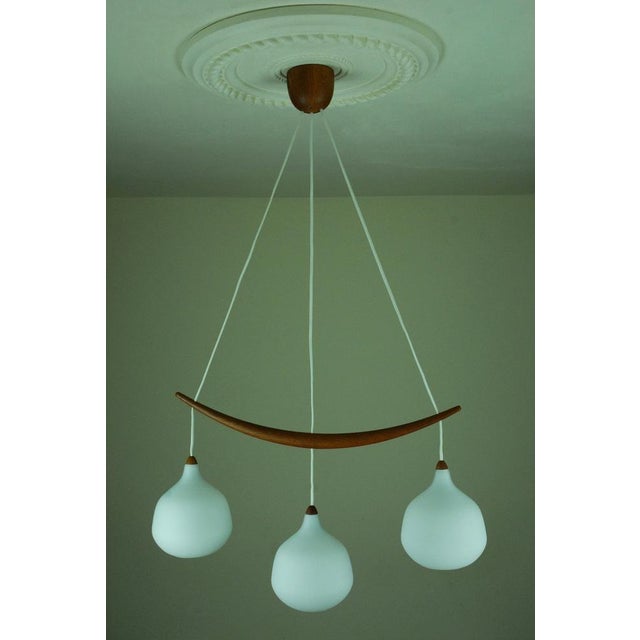 Brown Model 512 Pendant by Uno & Östen Kristiansson for Luxus, Vittsjö, Sweden, 1960s For Sale - Image 8 of 14