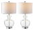 Bilsor Table Lamp in Clear/Chrome - a Pair For Sale