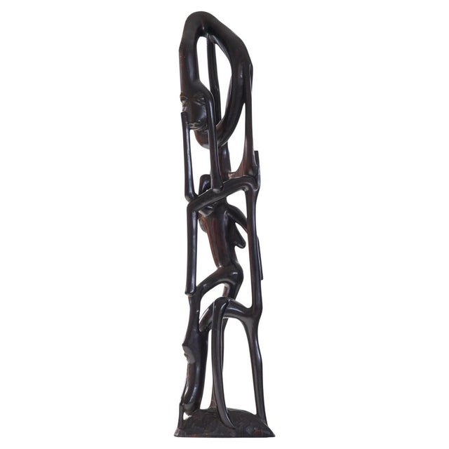Modernist Anthropomorphic Makonde Sculpture, 1950s For Sale - Image 10 of 10