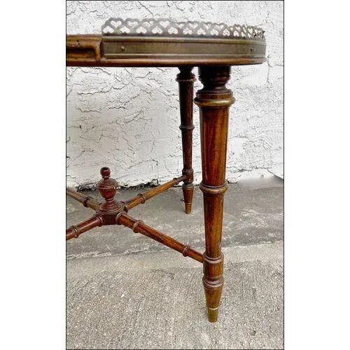 Antique Quatrefoil Coffee Table For Sale In Atlanta - Image 6 of 8