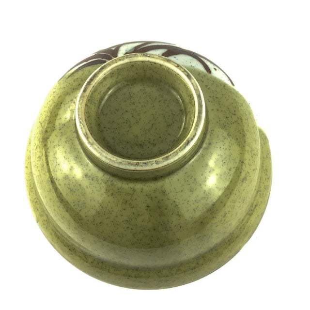 Vintage Stoneware Bowl Artisan Hand Turned Pottery For Sale - Image 9 of 10