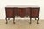 A gorgeous antique Georgian or Chippendale style serpentine front sideboard buffet or credenza By Romweber USA, Circa...