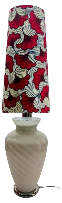Table Lamp in Glass with Swirl Pattern from Vetri Murano, 1970s