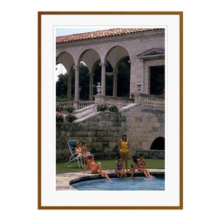 Hotel Pool 1970 by Slim Aarons Framed C-Print For Sale