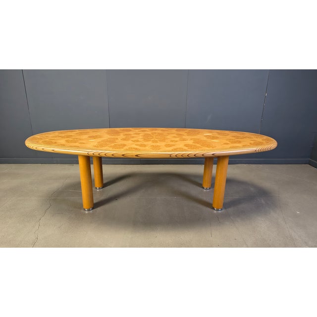 Dining Table in Burl and Elm Wood, 1980s For Sale - Image 11 of 18