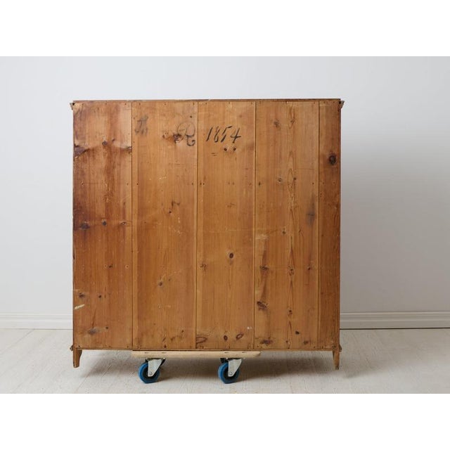 Antique Swedish Gustavian Secretary in Pine, 1850s For Sale - Image 13 of 14