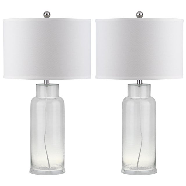 29 Inch H Glass Table Lamp in Clear - a Pair For Sale - Image 9 of 9