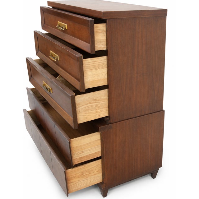 1960s Kent-Coffey “The Grandeur” Tall Chest of Drawers For Sale - Image 4 of 16