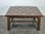 Rustic Extendable Monastery Table in Oak with Versailles Parquet Top For Sale - Image 3 of 9