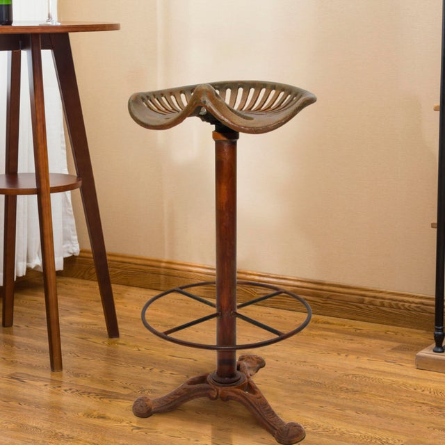 Set Of 2 Dennis Tractor Bar Stool Kitchen Counter Stool Rustic Home Furniture 31 H Chairish