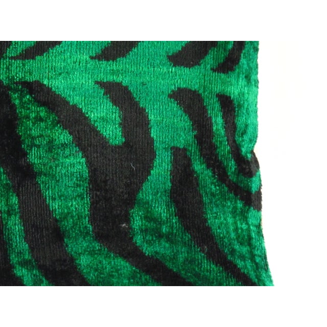 Contemporary Contemporary Decorative Accent Handmade Ikat Pillow For Sale - Image 3 of 5