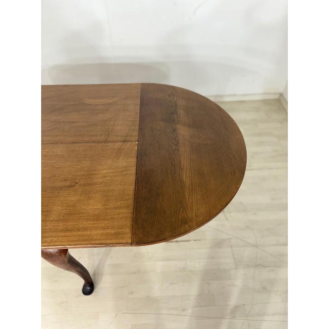 Wood Extendable Chippendale Dining Table in Wood For Sale - Image 7 of 12