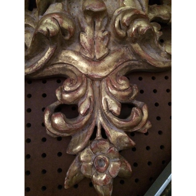Spanish Style Giltwood Wall Sconce For Sale - Image 9 of 11