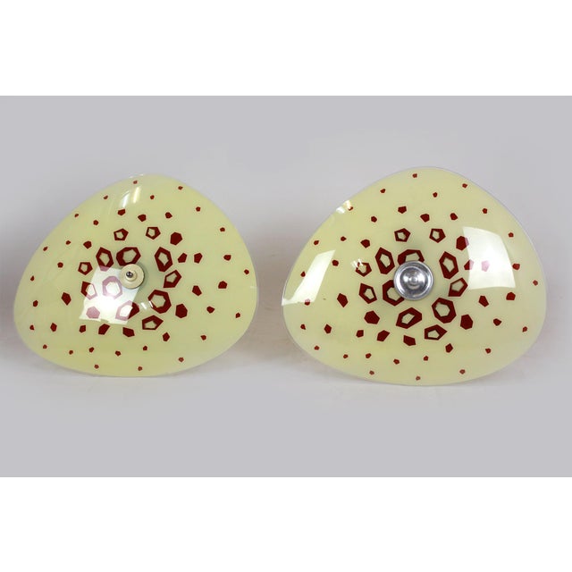 Large Vintage Czechoslovakian Opaline Glass Pendant Lights, 1970s, Set of 2 For Sale - Image 15 of 18