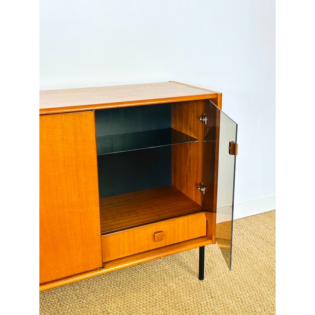 Tall Scandinavian Teak Sideboard, 1960s For Sale - Image 16 of 18