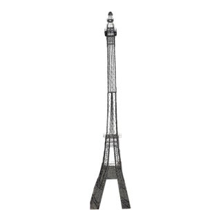 Eiffel Tower Metal Sculpture 9' 8" Tall X 25" Wide Custom Design For Sale