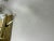 1970's Cofrac Art Verrier Style Leaded Crystal Glass and Brass Table Lamp For Sale - Image 10 of 11